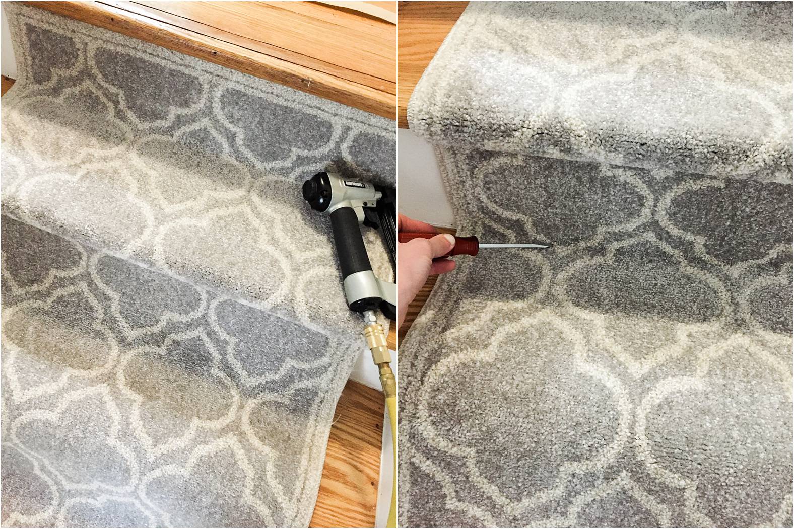 DIY Stair Carpet Runner Lindsey Kay Photography